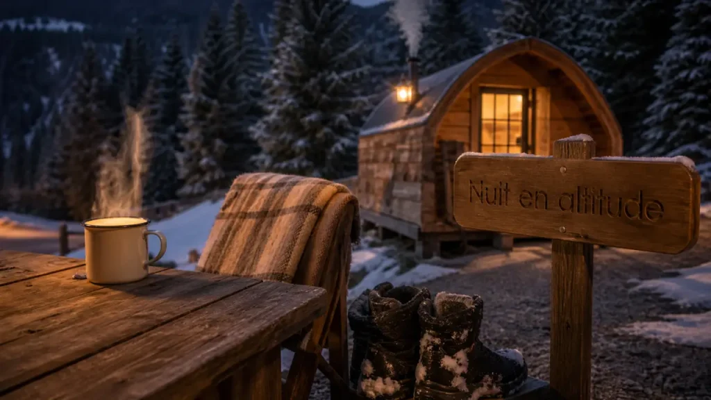 Altipik nuit insolite Haute Savoie : week end insolite en cabane, neige et confort