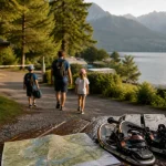 Camping haute savoie : emplacement près du lac et montagnes