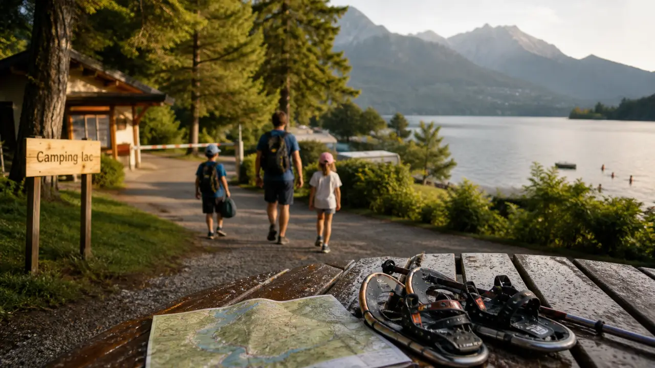 Camping haute savoie : emplacement près du lac et montagnes