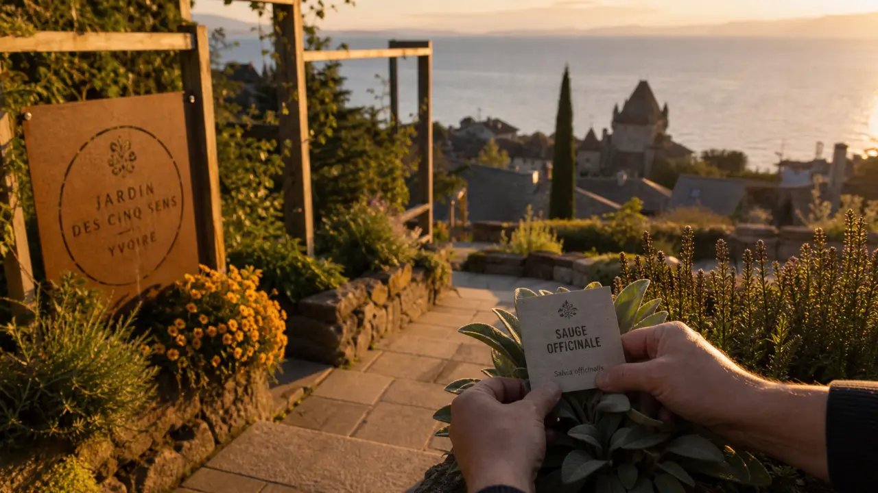 Jardin a visiter haute savoie : Yvoire au bord du Léman, au jardin