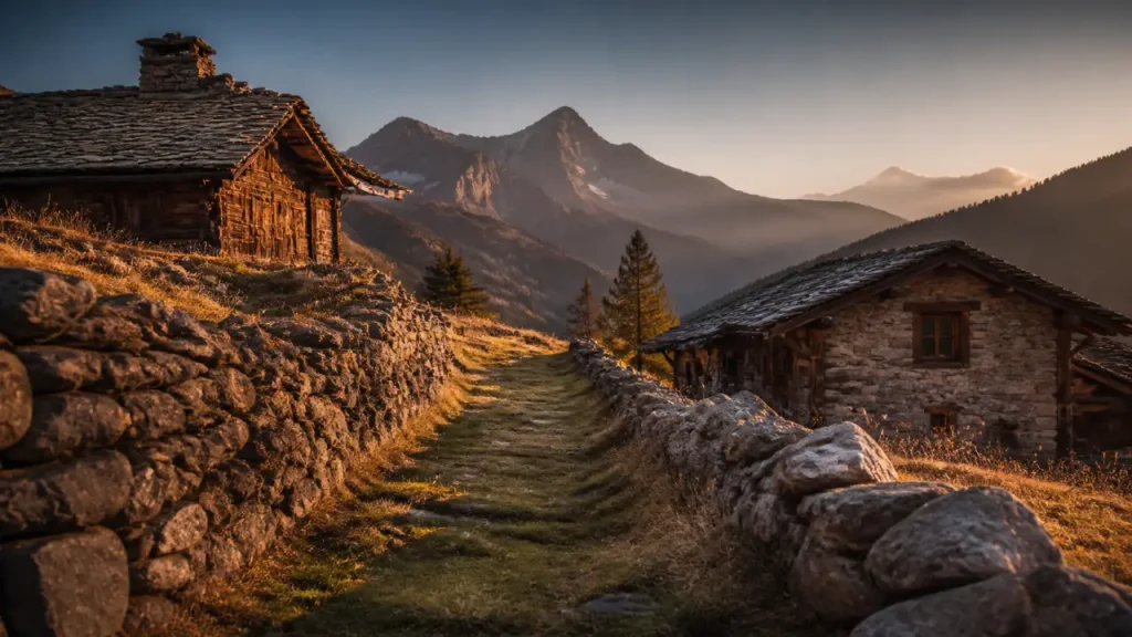Randonnée le Monal Savoie : sentier vers les chalets d’alpage