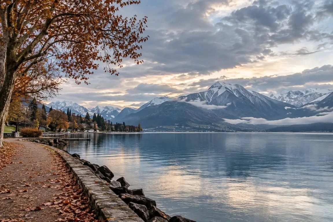 Que faire le 11 novembre en Haute-Savoie : promenade automnale au bord du lac d’Annecy