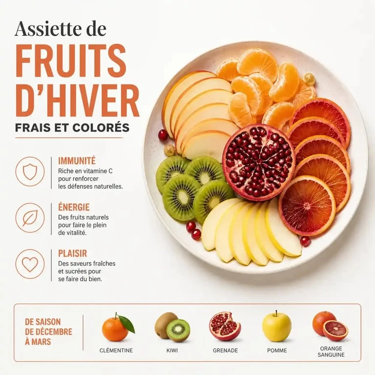 Fruits de saison, une option légère pour finir un repas de raclette