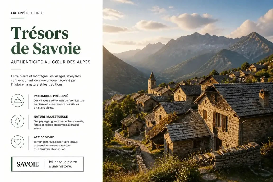 Village traditionnel savoyard pour un fascinant week end en Savoie