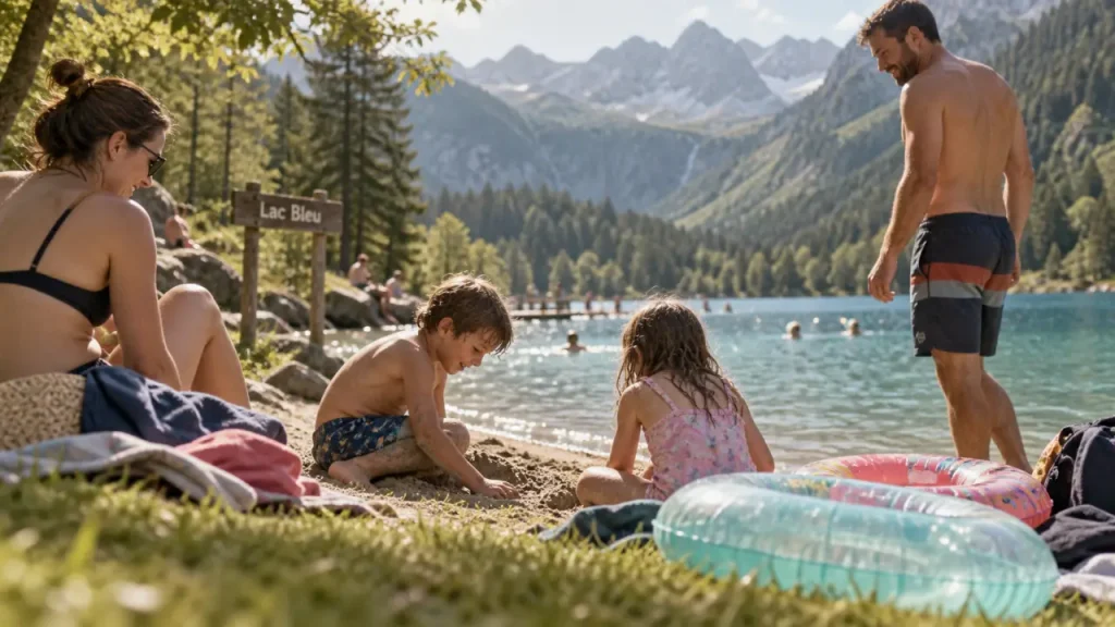 Lac Bleu de Morillon : baignade, loisirs et balades dans un cadre facile d’accès