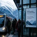 Observatoire Savoie Mont Blanc tourisme : navette électrique et données de flux