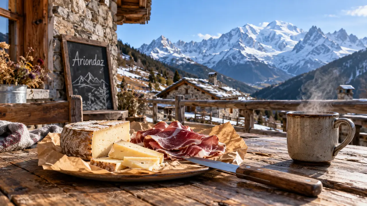 Ferme auberge d'ariondaz : repas fermier et panorama à 2000 m