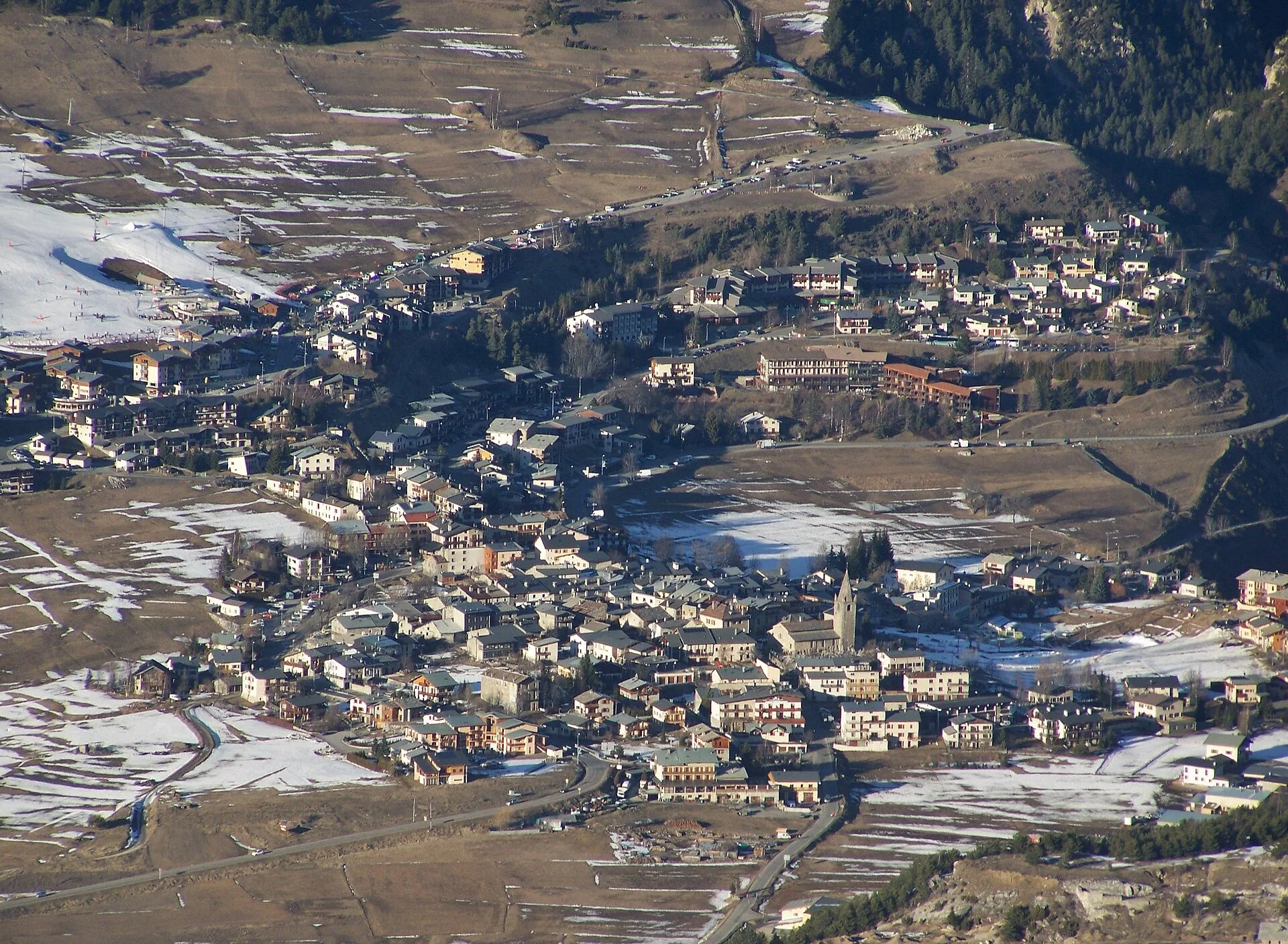 Aussois depuis l’autre versant de la Maurienne.