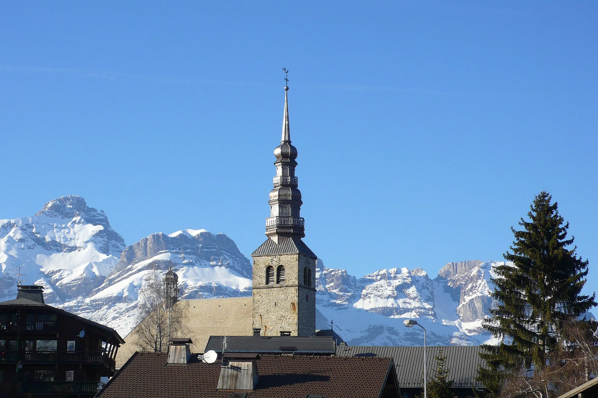 Le village de Combloux.