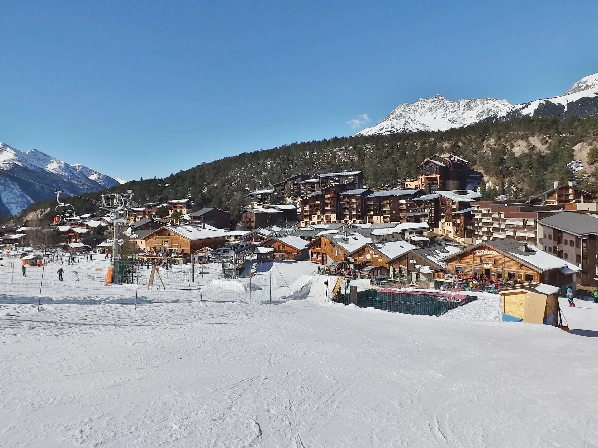 La station de La Norma en hiver.